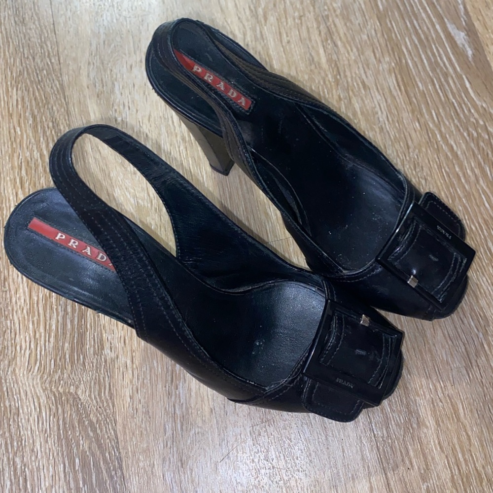 Black Vintage Prada Heels